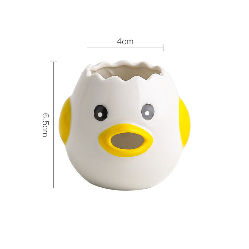 Ceramic egg white and protein separator household egg liquid and yolk filter baking tool easy to clean