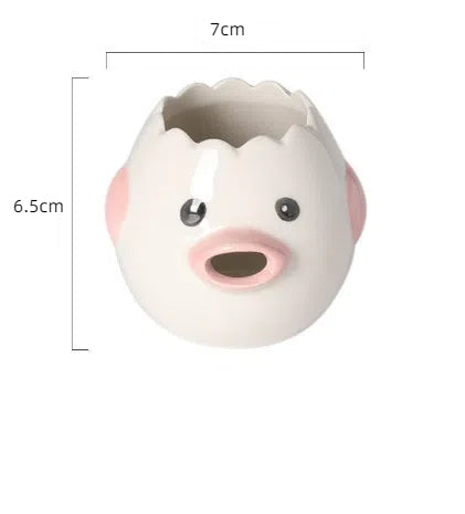 Ceramic egg white and protein separator household egg liquid and yolk filter baking tool easy to clean