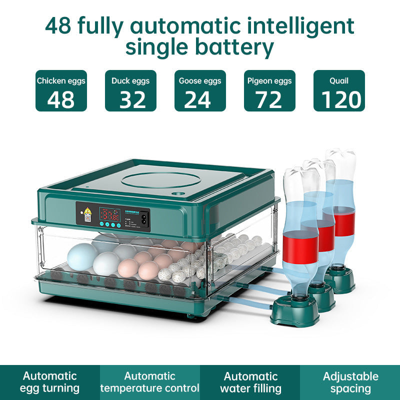 9–48 Egg Incubator — Easy Home Hatching (Auto Turn + Humidity Monitor)